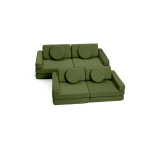 Weiches Mini-Sofa für Kinder in elegantem Flaschengrün